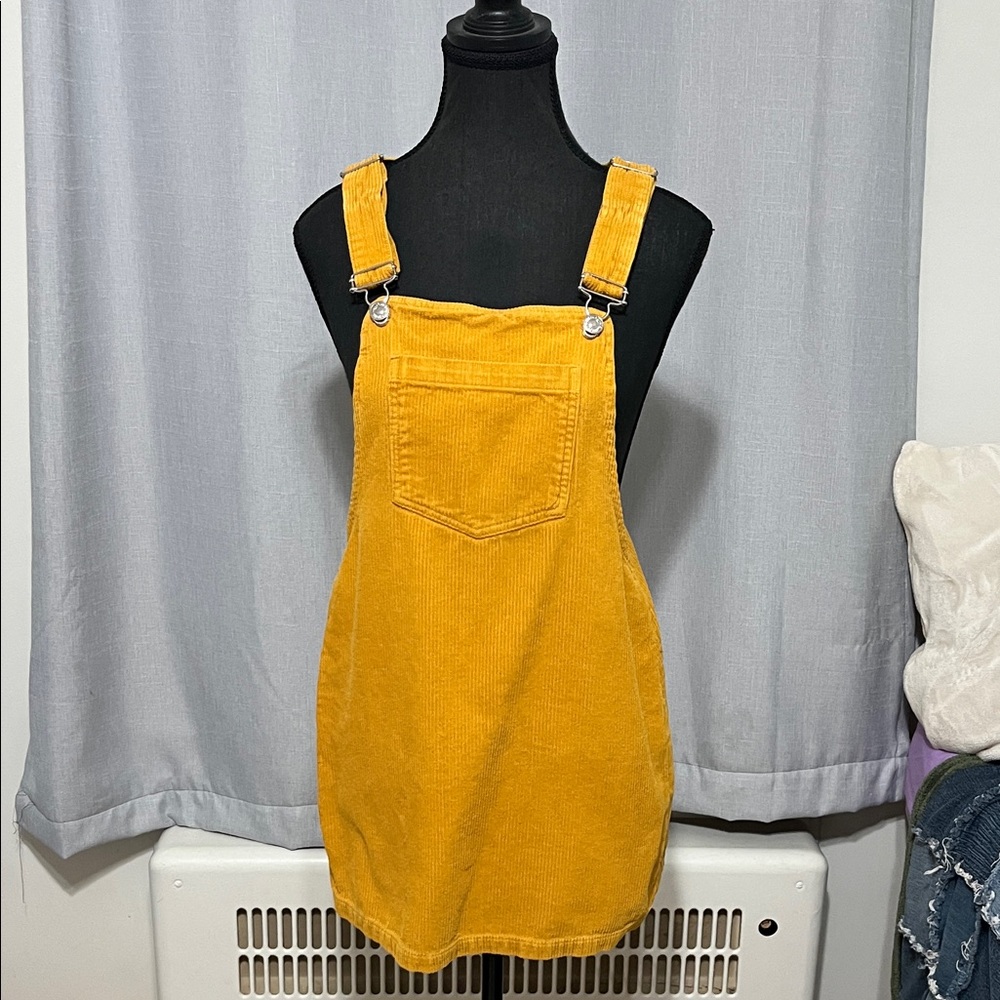 Forever 21 Mustard Corduroy Dress